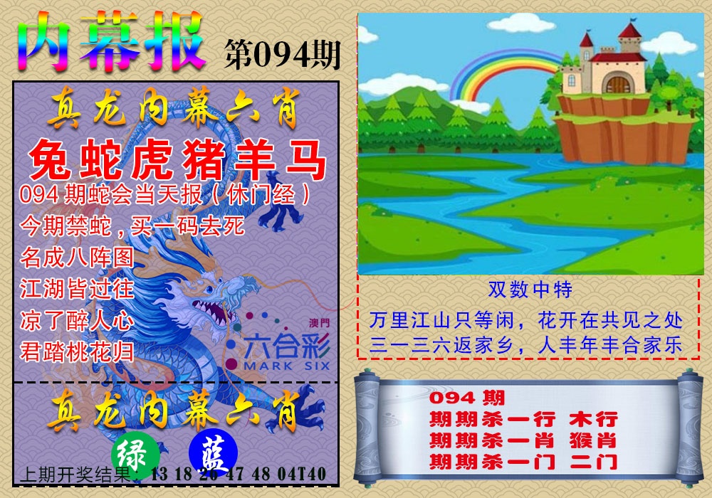 094期真龙内幕报[图]